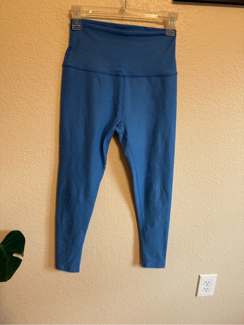 Beyond Yoga Girls' Teal-Blue High-Waist Leggings